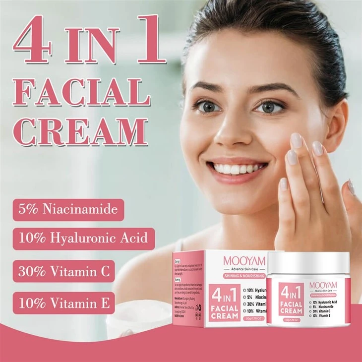 MOOYAM 4-in-1 Facial Cream – Glow-Boosting Power With Hyaluronic Acid, Niacinamide, Vitamin C & E price